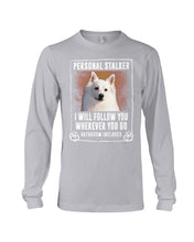 Load image into Gallery viewer, American Eskimo Personal Stalker St. Patrick's Day Printed Mug Unisex Long Sleeve
