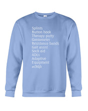 Load image into Gallery viewer, Splints Button Hook Therapy Putty Goniometer Resistance Bands Sweatshirt

