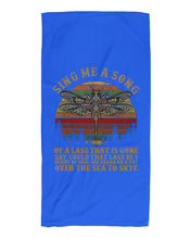 Load image into Gallery viewer, Sing Me A Song Dragonfly Retro Vintage Beach Towel
