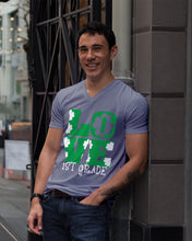 Load image into Gallery viewer, 1st Grade Love White Clover St Patrick's Day Gift For Teacher Guys V-Neck
