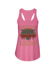 Load image into Gallery viewer, Sing Me A Song Dragonfly Retro Vintage Ladies Flowy Tank
