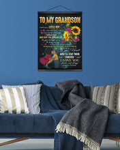 Load image into Gallery viewer, Pink Butterflies Sunflower I'll Stay There Forever Grandma Gift For Grandson Matte Canvas
