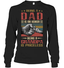Load image into Gallery viewer, Being A Dad And Being A Grandpa Meaningful Gift For Family Unisex Long Sleeve
