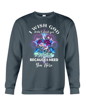 Load image into Gallery viewer, Rose Mandala Pattern I Need You Here Gift For Angel Dad Sweatshirt
