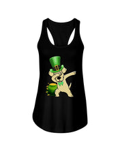 Load image into Gallery viewer, Labrador Dabbing Pot Of Gold St Patrick's Day Gift For Dog Lovers Ladies Flowy Tank
