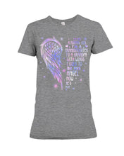 Load image into Gallery viewer, Purple Wings Gift For Angel Grandpa I Used To Be His Angel Ladies Tee
