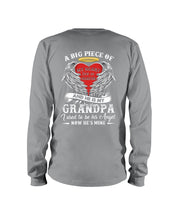 Load image into Gallery viewer, Gift For Grandpa A Big Piece Of My Heart Lives Unisex Long Sleeve

