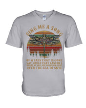 Load image into Gallery viewer, Sing Me A Song Dragonfly Retro Vintage Guys V-Neck
