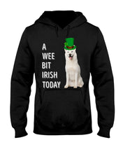 Load image into Gallery viewer, White Siberian Husky Irish Today Dog Lovers St. Patrick's Day Printed Mug Hoodie
