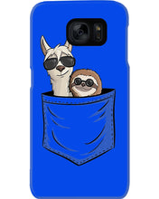 Load image into Gallery viewer, Cool Llama And Sloth In Pocket Meaningful Gift Phone case
