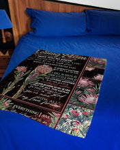 Load image into Gallery viewer, Protea Everything I Am You Hepled Me To Be Gift For Mom Fleece Blanket
