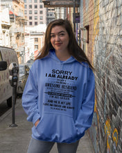 Load image into Gallery viewer, A Freaking Awesome Husband Is My Life Hoodie
