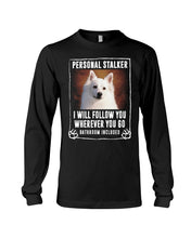 Load image into Gallery viewer, American Eskimo Personal Stalker St. Patrick's Day Printed Mug Unisex Long Sleeve
