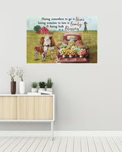Load image into Gallery viewer, Hereford Cattle Having Someone To Go Is Home Gift For Girls Horizontal Poster
