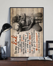 Load image into Gallery viewer, Gift For Dad Hugging I Love You Forever And Always Vertical Poster
