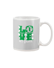 Load image into Gallery viewer, 1st Grade Love White Clover St Patrick's Day Gift For Teacher Mug
