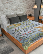 Load image into Gallery viewer, Grandma Gift For Granddaughter Rabbit Just Do Your Best Sherpa Blanket

