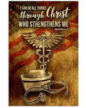Load image into Gallery viewer, Physician Assistant I Can Do All Things  Through Christ Vertical Poster
