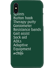 Load image into Gallery viewer, Splints Button Hook Therapy Putty Goniometer Resistance Bands Phone case
