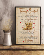 Load image into Gallery viewer, Baby Lion Gift For Bestie With You I'm Happy Vertical Poster
