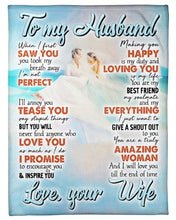 Load image into Gallery viewer, Making You Happy Is My Duty Gift For Husband Fleece Blanket
