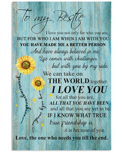 Load image into Gallery viewer, Sunflower Gift For Bestie You Are My Sunshine Vertical Poster
