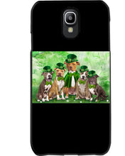 Load image into Gallery viewer, Staffordshire Leprechaun St Patrick's Day Gift For Dog Lovers Phone case
