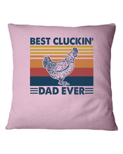 Load image into Gallery viewer, Best Cluckin' Dad Ever Retro Vintage Gift For Dad Pillow Cover
