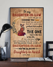 Load image into Gallery viewer, Daughter In Heart Fox Waning Moon Mom Gift For Daughter Vertical Poster

