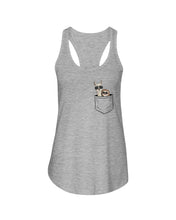 Load image into Gallery viewer, Cool Llama And Sloth In Pocket Meaningful Gift Ladies Flowy Tank
