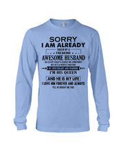 Load image into Gallery viewer, A Freaking Awesome Husband Is My Life Unisex Long Sleeve
