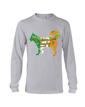 Load image into Gallery viewer, Life Is Better With Husky Around Ireland Flag Color St Patrick's Day Gift For Dog Lovers Unisex Long Sleeve
