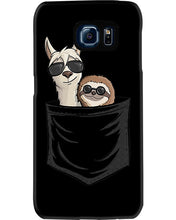 Load image into Gallery viewer, Cool Llama And Sloth In Pocket Meaningful Gift Phone case
