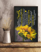 Load image into Gallery viewer, Mama Gift For Daughter Sunflower I Love You Forever And Always Vertical Poster
