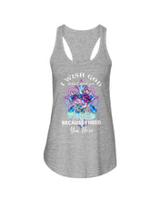 Load image into Gallery viewer, Rose Mandala Pattern I Need You Here Gift For Angel Dad Ladies Flowy Tank
