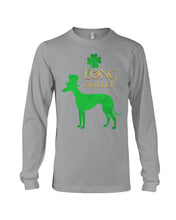 Load image into Gallery viewer, Sighthound Long On Luck Green St. Patrick's Day Printed Mug Unisex Long Sleeve
