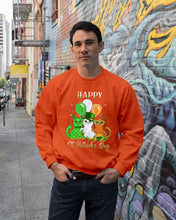 Load image into Gallery viewer, Lovely Cat And Balloons Happy St Patrick's Day Gift For Cat Lovers Sweatshirt

