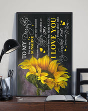 Load image into Gallery viewer, Sunflower You Are My Sunshine Mom Gift For Daughter Vertical Poster
