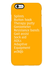 Load image into Gallery viewer, Splints Button Hook Therapy Putty Goniometer Resistance Bands Phone case
