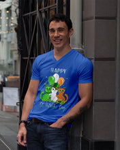 Load image into Gallery viewer, Lovely Cat And Balloons Happy St Patrick's Day Gift For Cat Lovers Guys V-Neck

