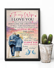 Load image into Gallery viewer, Look For A Loyal Heart Gift For Wife Vertical Poster
