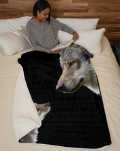 Load image into Gallery viewer, Wolf Grandma Gift For Grandson Believe In Yourself Sherpa Blanket
