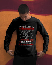 Load image into Gallery viewer, They Call Me A Lucky Man Gift For Husband Unisex Long Sleeve
