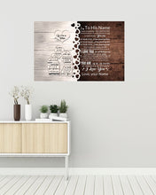 Load image into Gallery viewer, In Your Soul I Have Found My Mate Custom Name Gift For Husband Horizontal Poster
