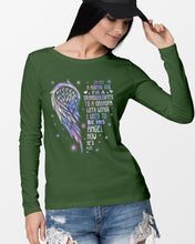 Load image into Gallery viewer, Purple Wings Gift For Angel Grandpa I Used To Be His Angel Unisex Long Sleeve
