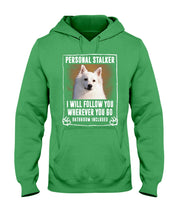 Load image into Gallery viewer, American Eskimo Personal Stalker St. Patrick's Day Printed Mug Hoodie
