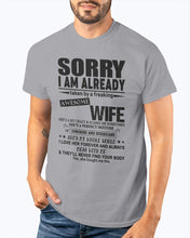 Load image into Gallery viewer, She's My Whole World Gift For Husband Guys Tee
