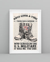 Load image into Gallery viewer, There Was A Woman Who Served In The US Military Vertical Poster
