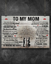 Load image into Gallery viewer, Son Gift For Mom When I Was Feeling Low Horizontal Poster
