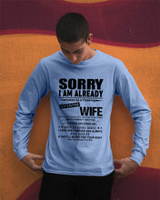 Load image into Gallery viewer, She's My Whole World Gift For Husband Unisex Long Sleeve

